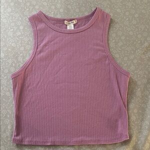 Brandy Melville Lavender Ribbed Tank Top